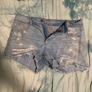 American Eagle Outfitters distressed Jean shorts